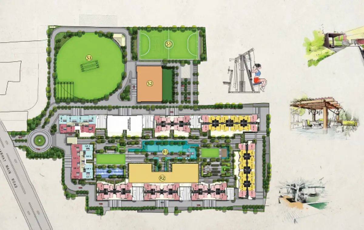 Oberoi Three Sixty North master plan reference image