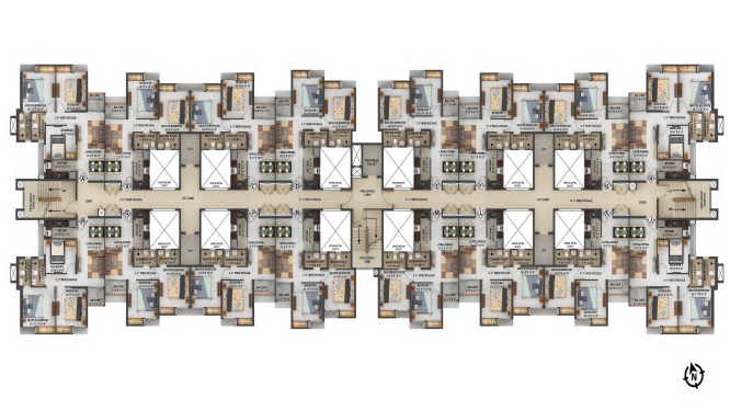 Ace Parkway 2.0 3 BHK Floor Plan