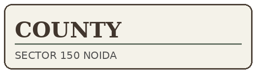 County Sector 150 Noida Logo