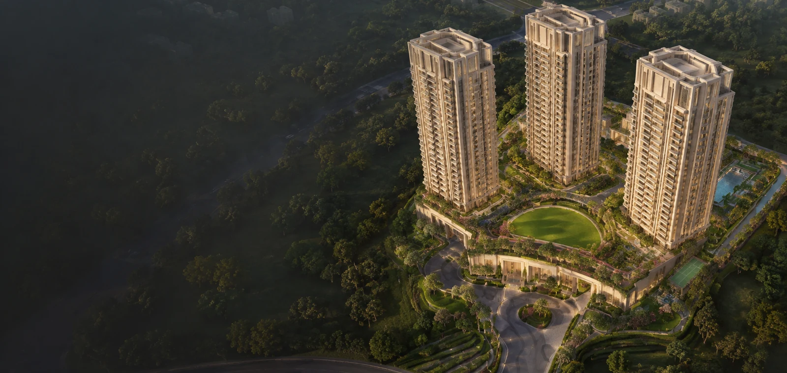Eldeco Echoes of Eden master plan and landscaped residential layout