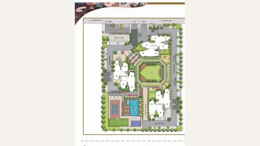 Eldeco Echoes of Eden floor plan illustration