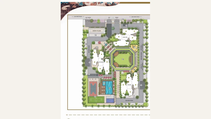 Eldeco Echoes of Eden Floor Plan